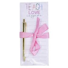 Teacher notepad gift set