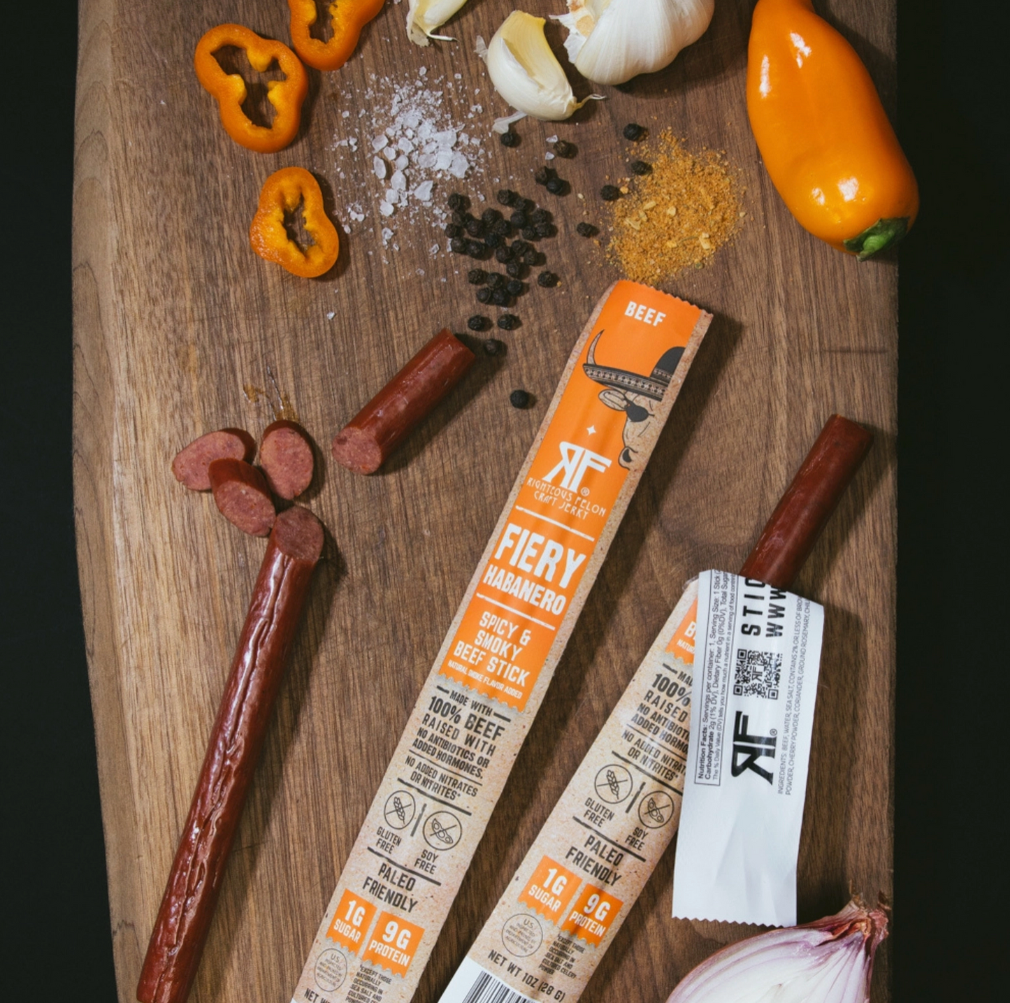 Fiery Habanero Sticks - Righteous Felon Craft Jerky