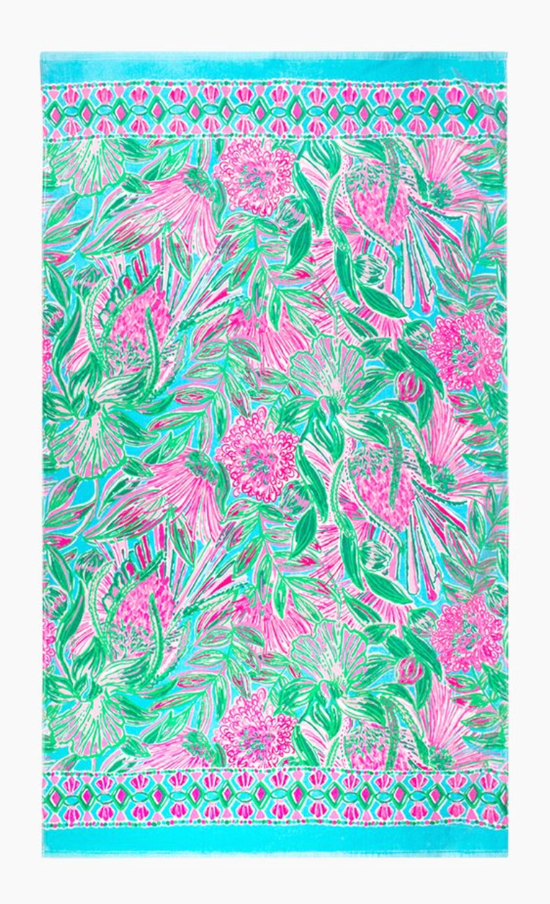 Coming in Hot Beach Towel- Lilly Pulitzer