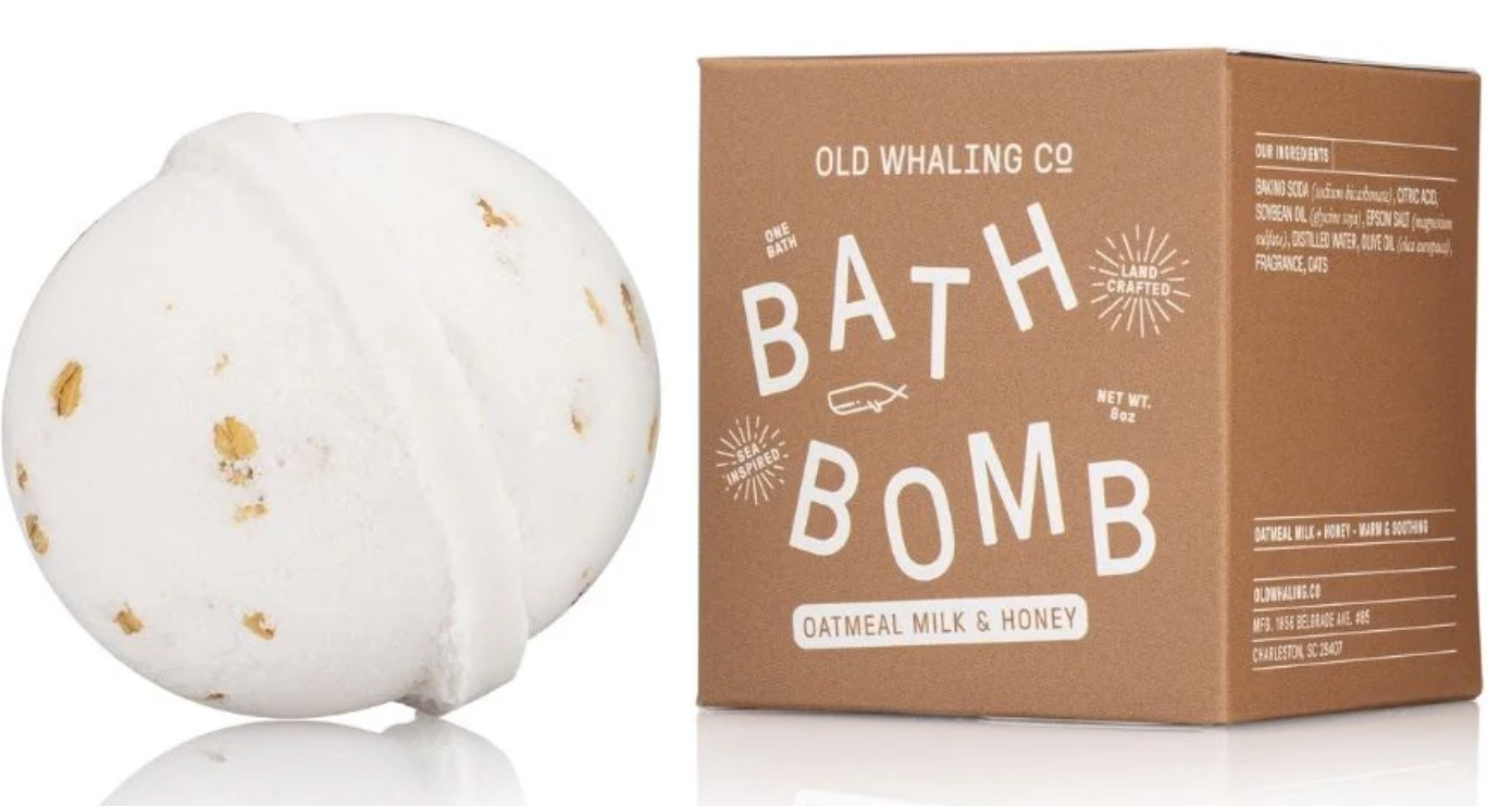 Oatmeal Milk & Honey Bath Bomb - Old Whaling Co.