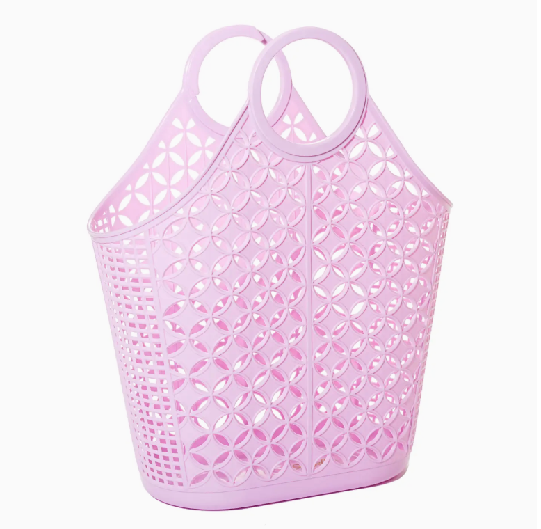 Lilac Atomic Basket Tote Jelly Bag - Sun Jellies