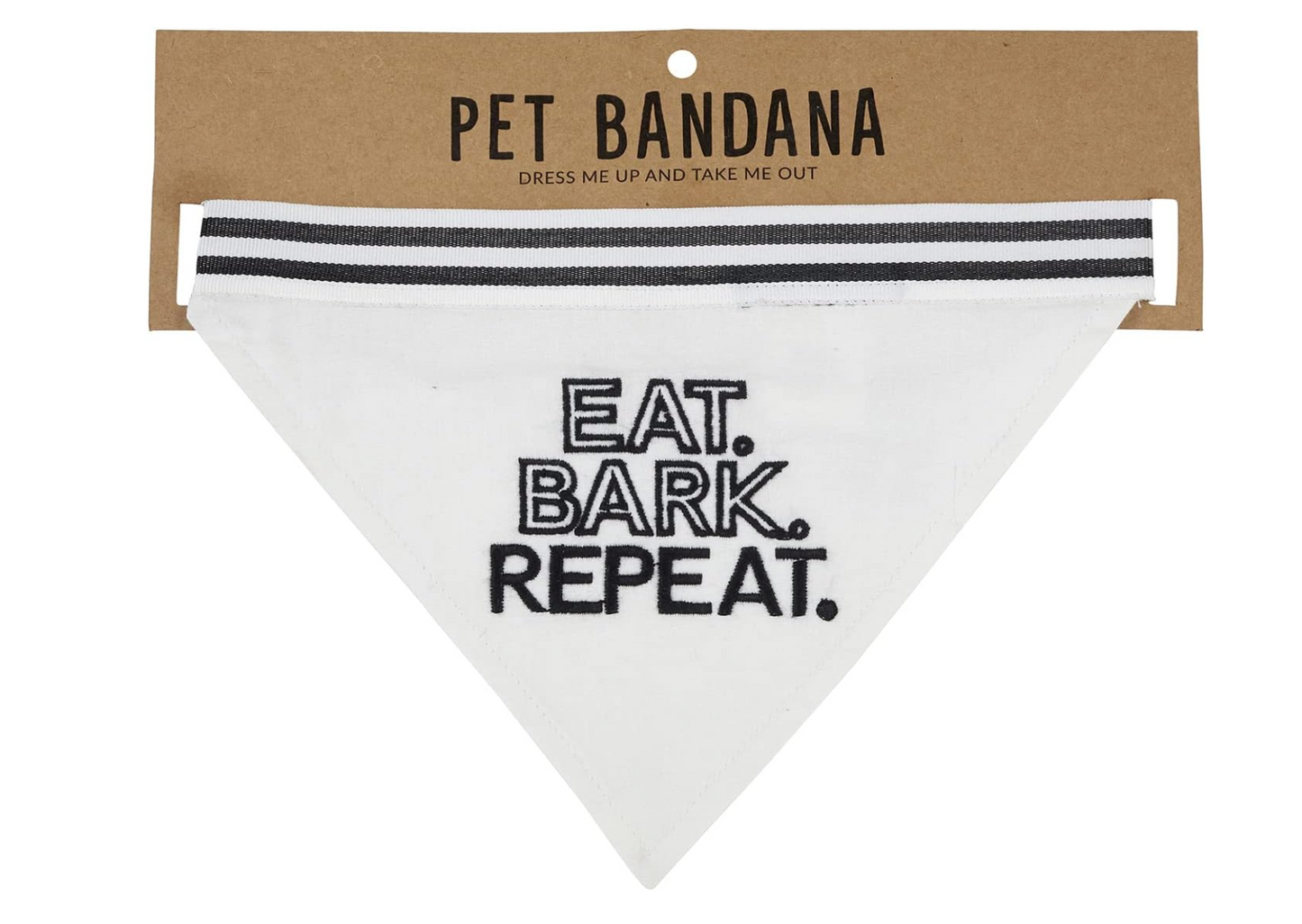 Eat, Bark, Repeat Pet Bandana - Santa Barbara Design Studio