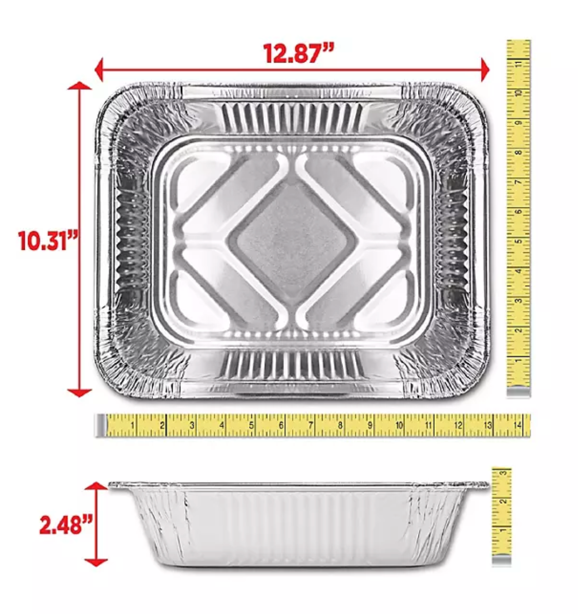 Half Size Aluminum Steam Table Pans