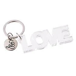 "LOVE" Acrylic Key Tag - Santa Barbara Design Studio