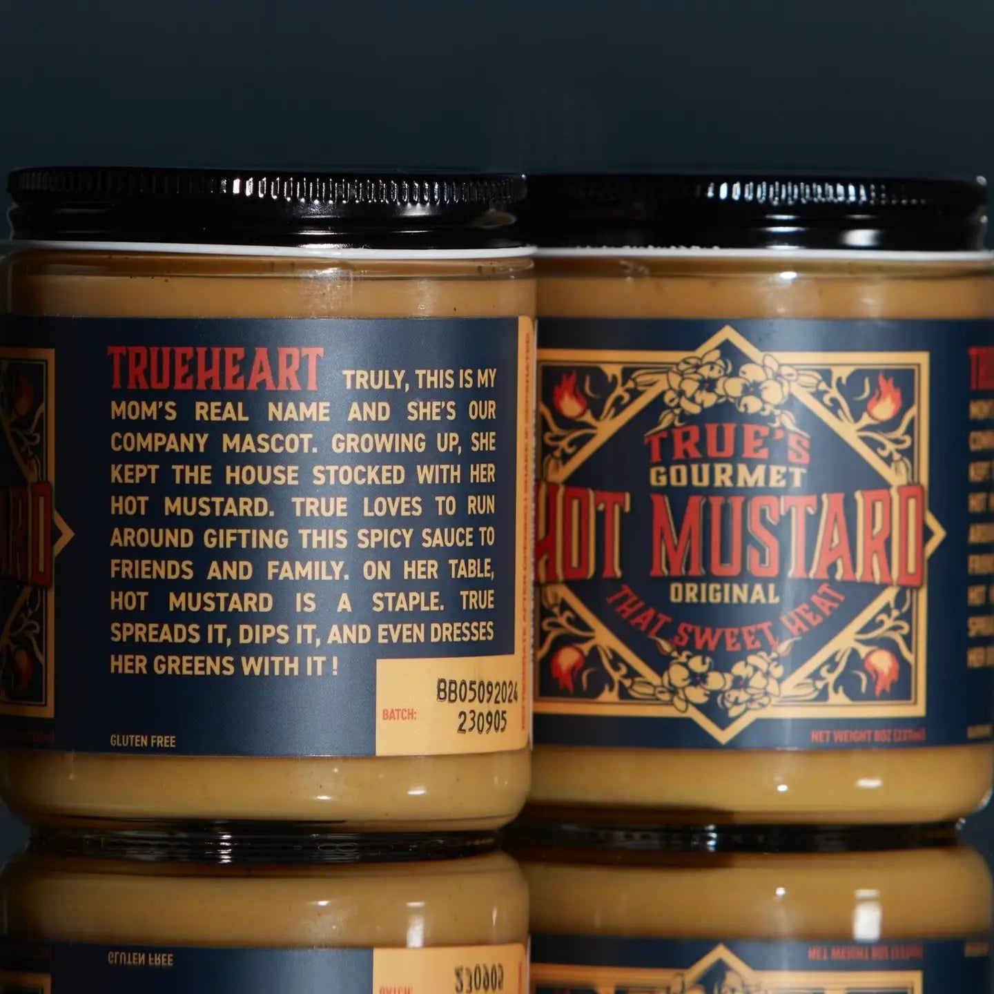 True's Gourmet Hot Mustard (NT WT 8OZ)- Sweet Heat