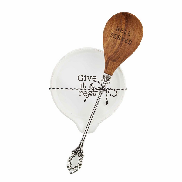 Give it a Rest Spoon and Spoon Rest Set - mudpie
