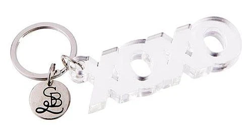 "XOXO" Acrylic Key Tag - Santa Barbara Design Studio