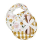 Mustard Floral Bib and Spoon Set - mudpie