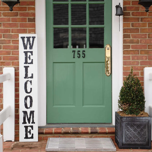 White Welcome Board - Glory Haus