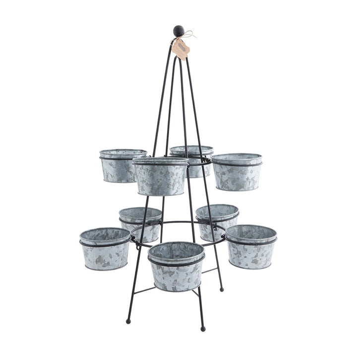 Tin Bucket Snack and Utensil Stand - mudpie