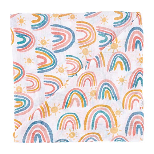 Rainbow Swaddle Blanket - mudpie