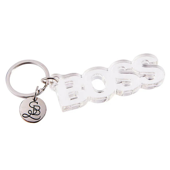 "BOSS" Acrylic Key Tag - Santa Barbara Design Studio