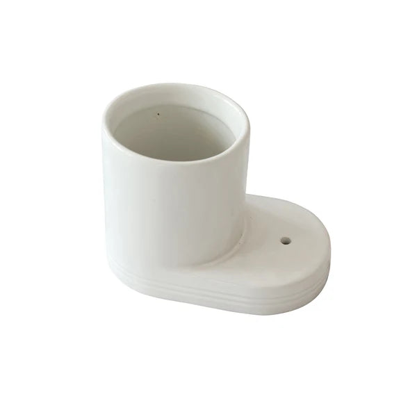 Pinstripes Round Cutie Container (White) - Nora Fleming