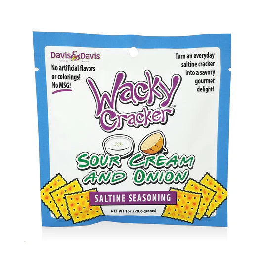 Wacky Cracker Sour Cream & Onion Seasoning Blend (1 OZ) - Davis & Davis Gourmet Foods