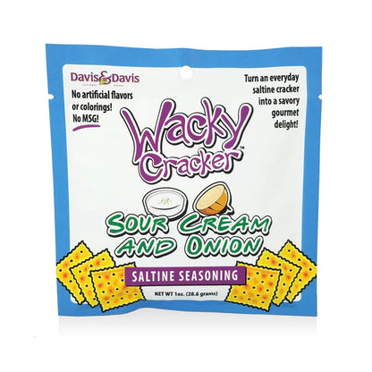 Wacky Cracker Sour Cream & Onion Seasoning Blend (1 OZ) - Davis & Davis Gourmet Foods