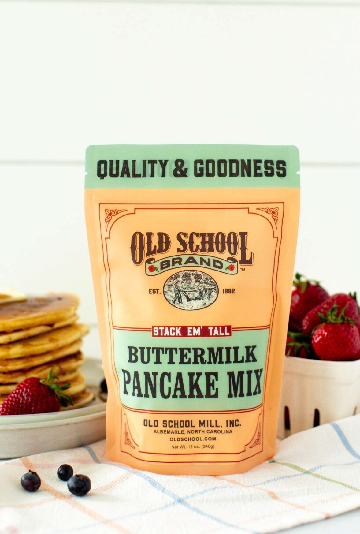 Buttermilk Pancake Mix (12 OZ) - Old School Mill