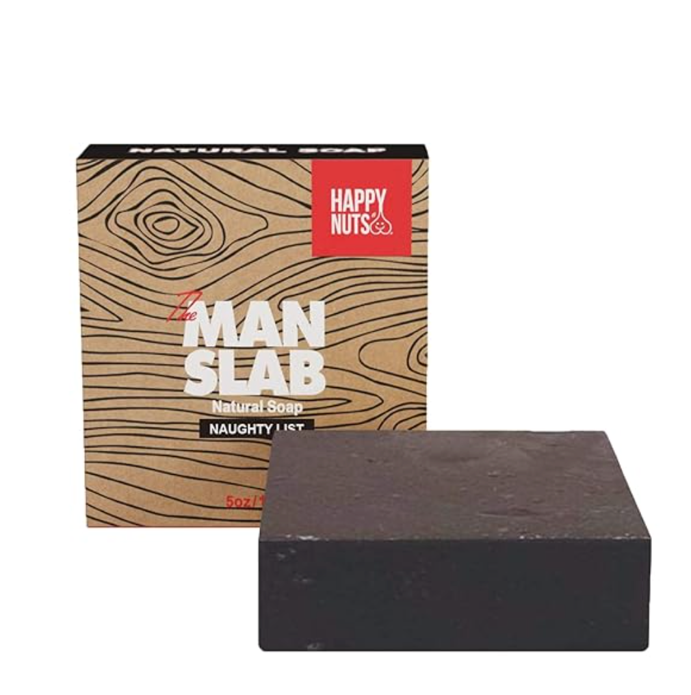 The Man Slab Natural Soap - Naughty List - Happy Nuts