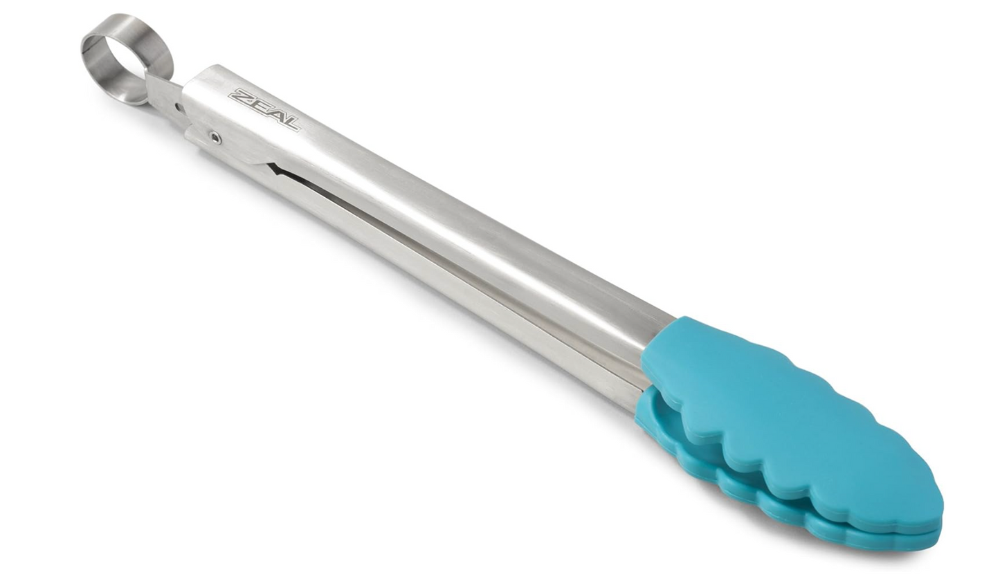 Blue Silicone Cooking Tongs - Zeal