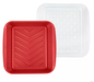 Red Marinating Pan