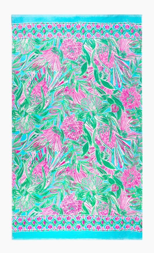 Coming in Hot Beach Towel- Lilly Pulitzer