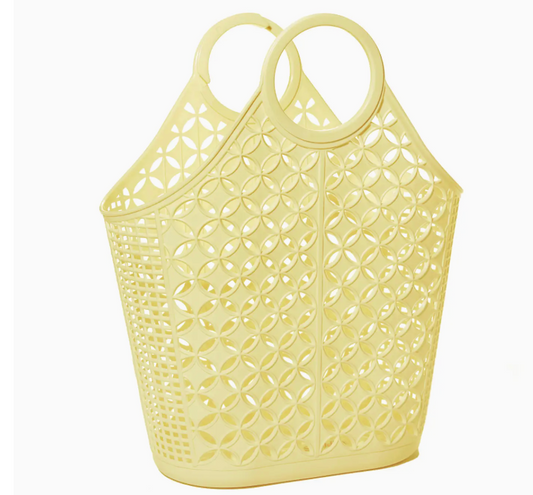 Yellow Atomic Basket Tote Jelly Bag - Sun Jellies