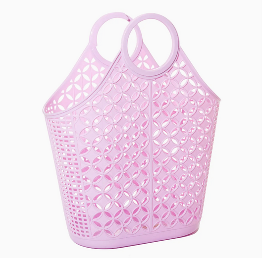 Lilac Atomic Basket Tote Jelly Bag - Sun Jellies