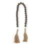 Dark Charcoal with Jute Wood Beads - Santa Barbara Design Studio