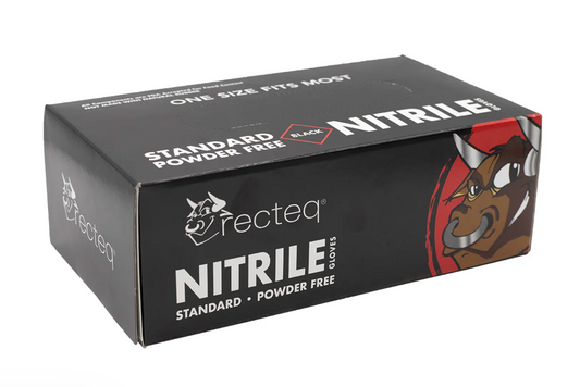 Nitrile Gloves, Black - recteq