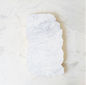 Metz Marble Serving Board 15 x 9 IN (White / Gray) - The Royal Standard