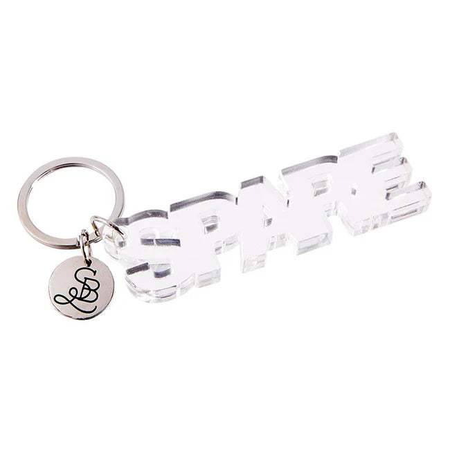 "SPARE" Acrylic Key Tag - Santa Barbara Design Studio