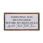 "Spell and Tell Time" Farmhouse Wall Art Sign (12"x6") - Driftless Studios