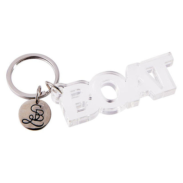 "BOAT" Acrylic Key Tag - Santa Barbara Design Studio