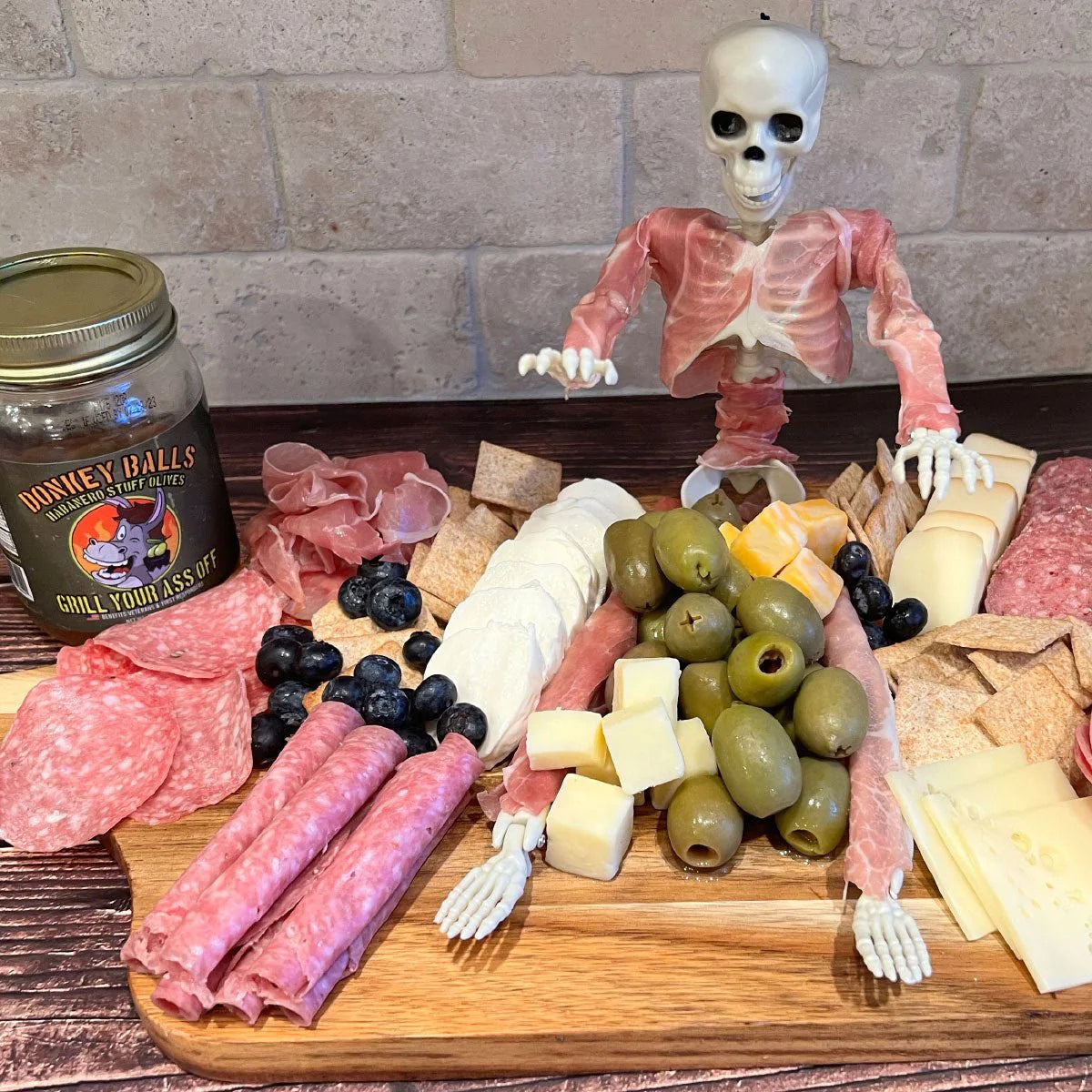 Donkey Balls Habanero Stuffed Olives (16 OZ) - Grill Your Ass Off