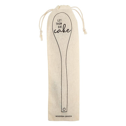 Let Them Eat Cake - Wooden Cooking Spoon - Santa Barbara Design Studio