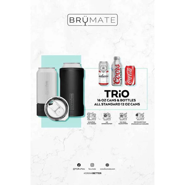 Hopsulator Trio 3 in 1 - 12oz/16oz (Glitter Mermaid) - Brumate