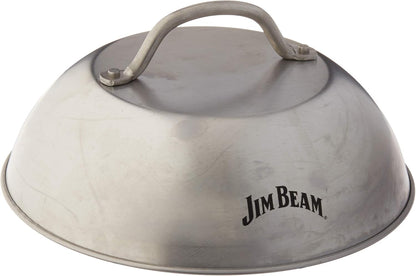 Jim Beam 9" Burger Cover and Cheese Melting Dome Heavy Duty Stainless Steel