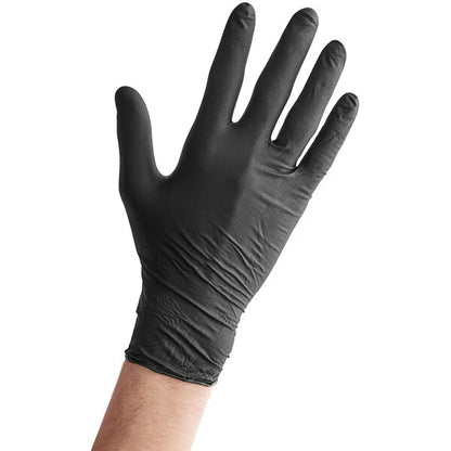 Black Powder-Free Nitrile Gloves Heavy Duty (6 mil) - Large - 100 Pack