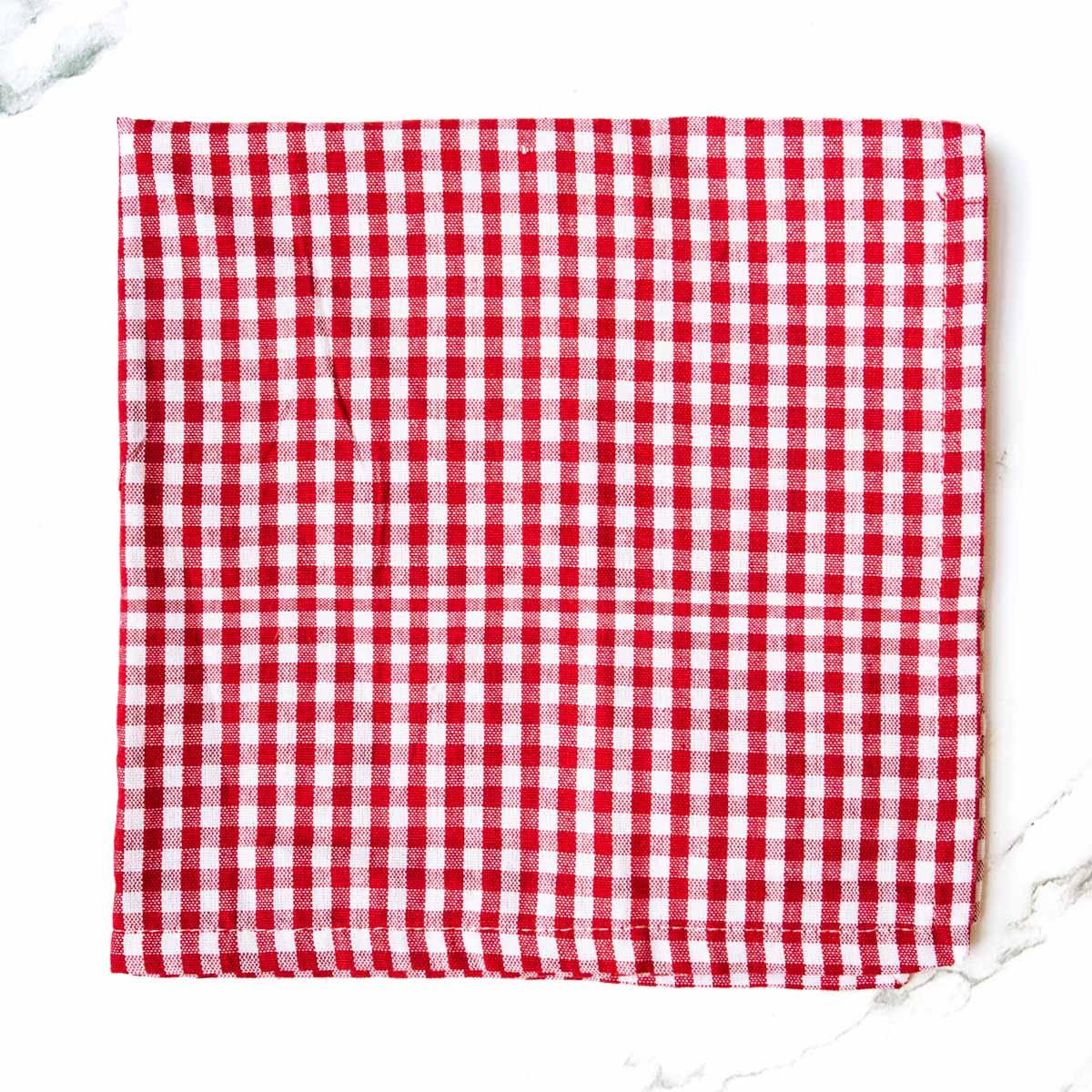 Gingham Napkin Cloth (Red / White) - The Royal Standard