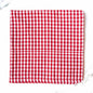 Gingham Napkin Cloth (Red / White) - The Royal Standard