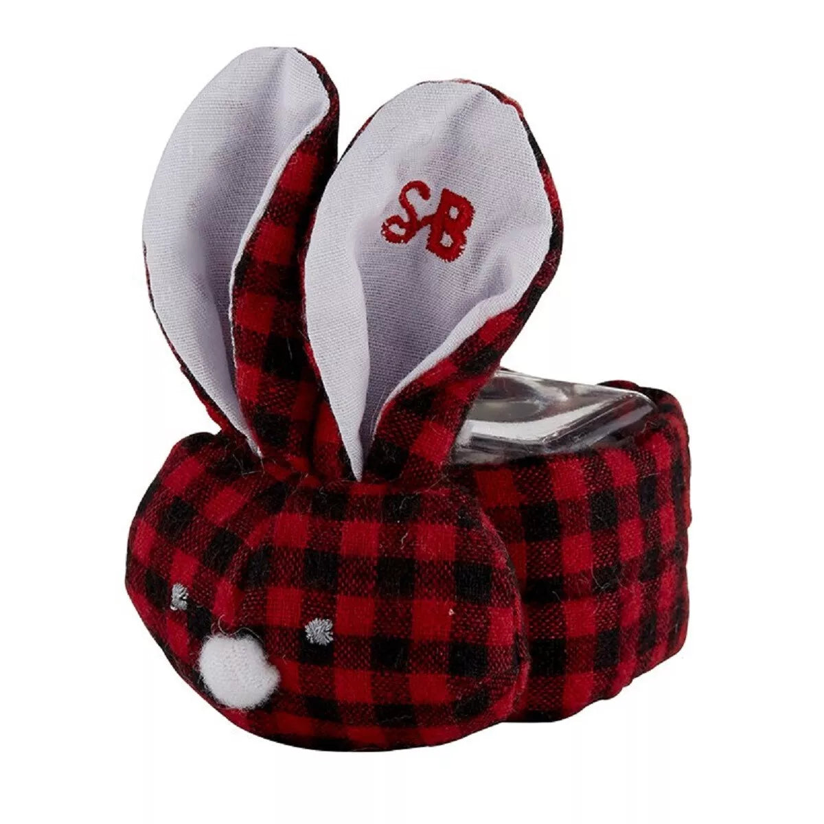 Red and Black Flannel Boo-Bunnies - Stephan Baby