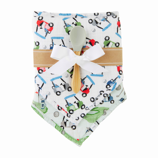 Golf Bib and Spoon Set - mudpie