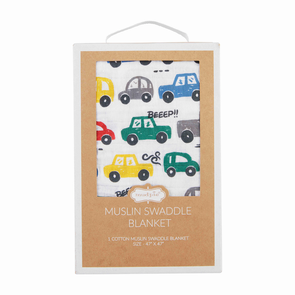 Car Swaddle Blanket - mudpie