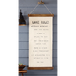 Lake Rules Hanging Sign - mudpie