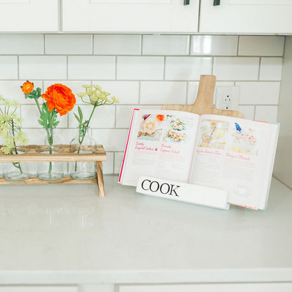 Paulownia Wood Cookbook Holder - mudpie