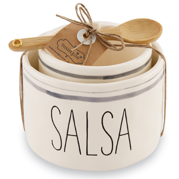 Bistro Salsa and Guac Bowl Set - mudpie